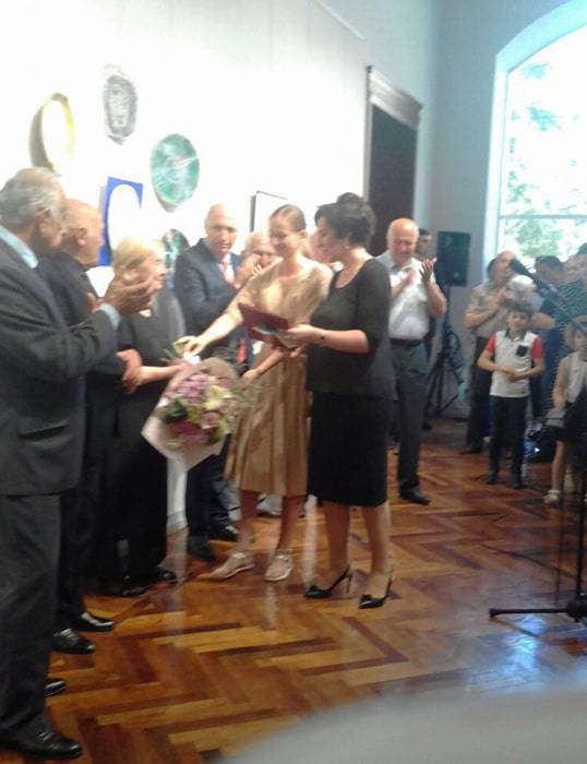 Поздравление Валентины Хурхумал в день открытия выставки